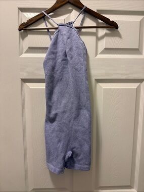 Free People Lavender Ribbed Halter Romper XS/S-l/xl